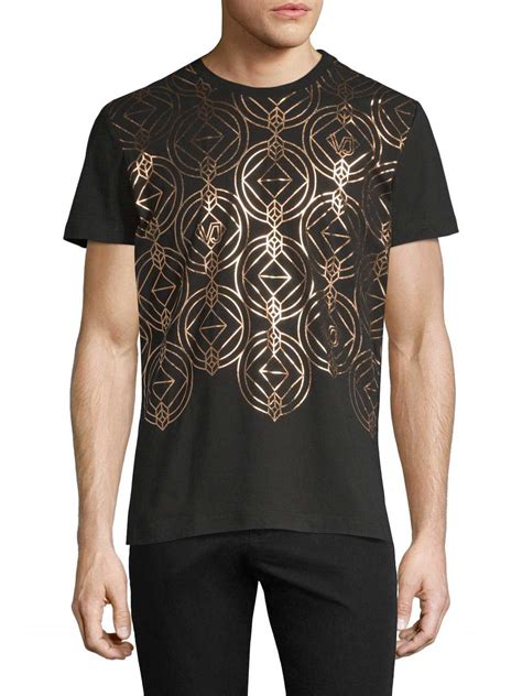 Versus Versace Metallic Logo Graphic Tee Men 